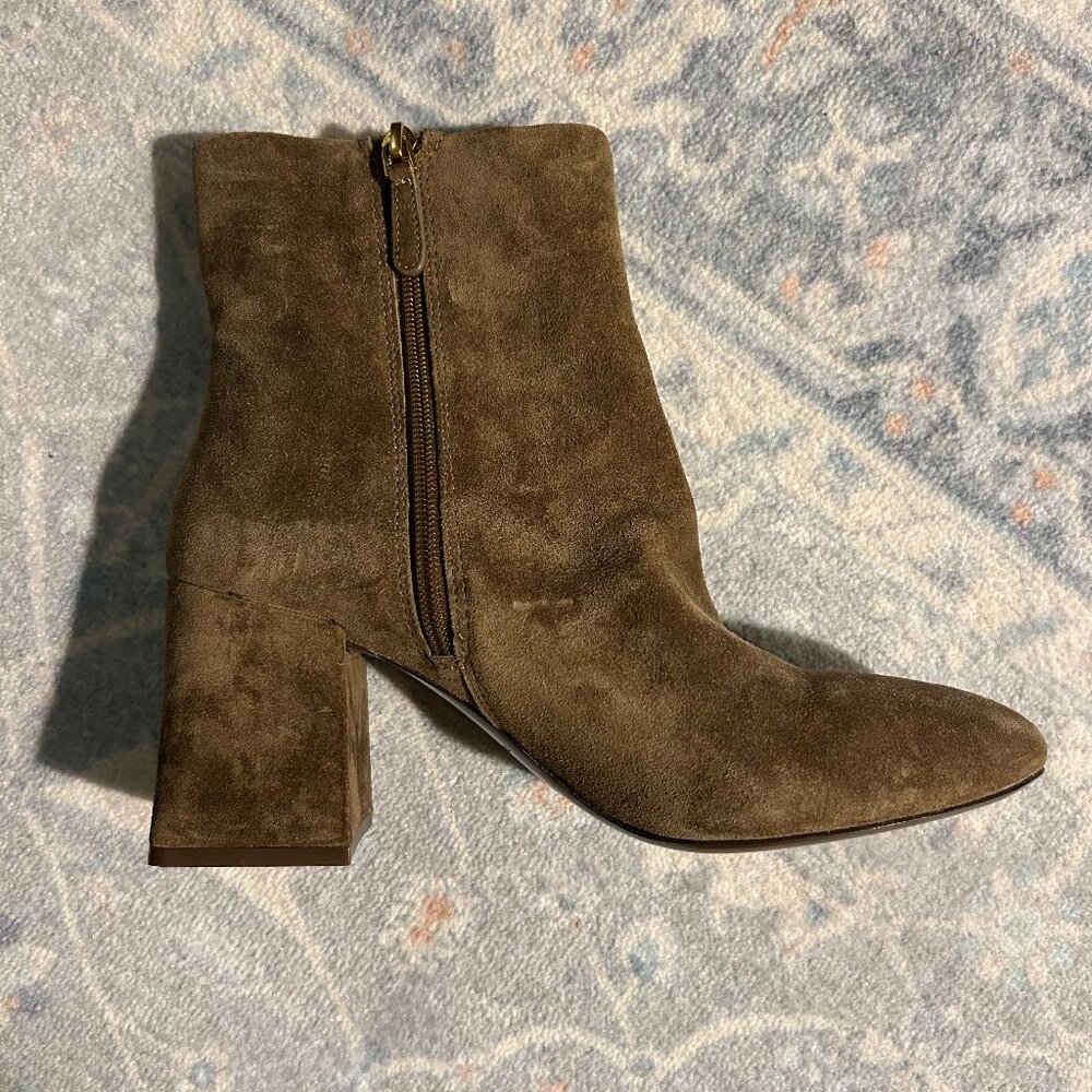 Tory Burch brown suede heeled boots - Picture 3 of 5